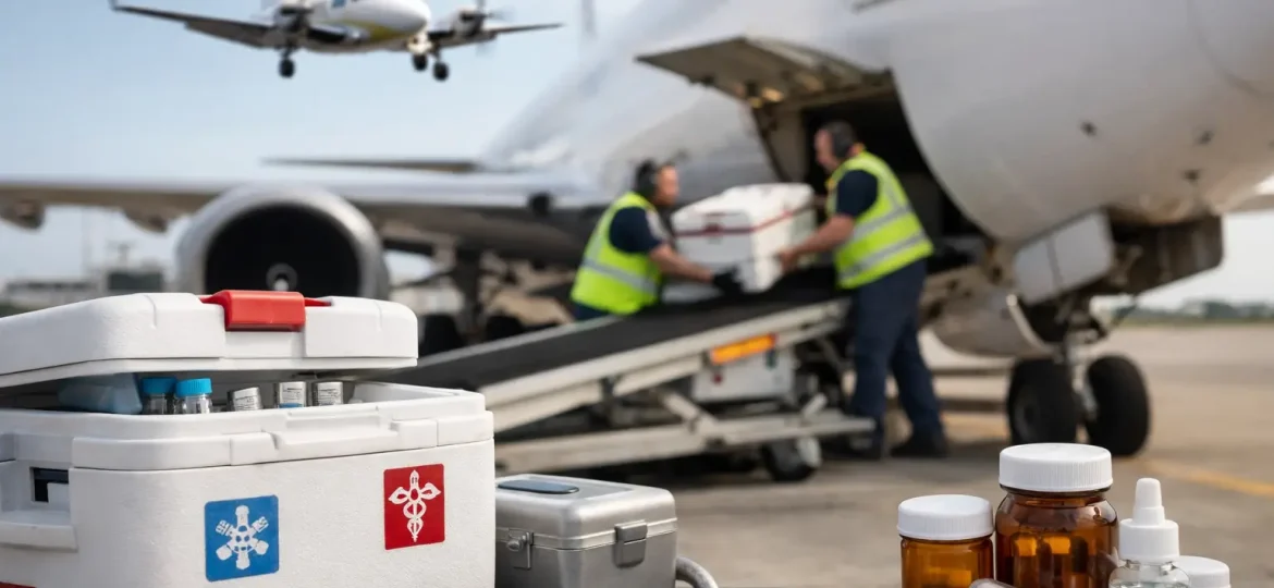 Trasporto aereo farmaci urgenti senza ritardi