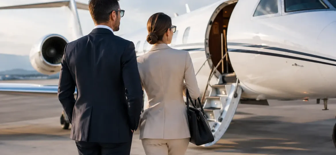 Affitto jet privato con garanzie reali